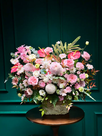 Lẵng 22 êm đềm - Tông hồng pastel