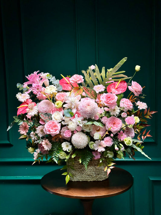 Lẵng 22 êm đềm - Tông hồng pastel