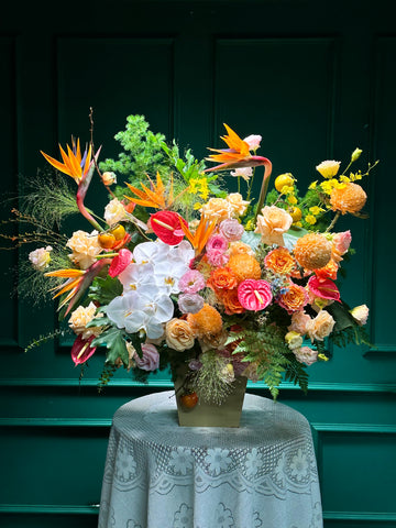 Lẵng 59 ấm áp - Tông cam mix Hồ Điệp