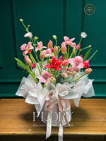 Lẵng 40 ngọt ngào - Tông hồng tulip