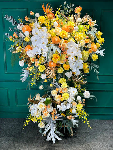 Kệ 07 tròn đầy - Tông cam vàng