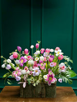 Lẵng 45 khu vườn mùa hạ - Tông hồng tulip