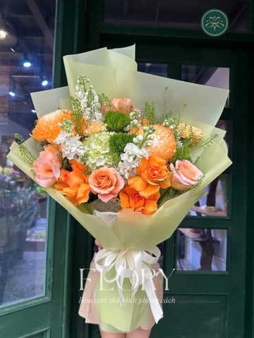 Bó 01 ấm áp - Tông cam