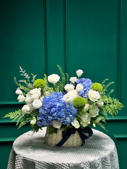 Lẵng 26 bình yên - Tông xanh dương