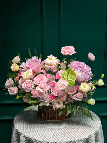 Lẵng 11 ngọt ngào - Tông hồng pastel