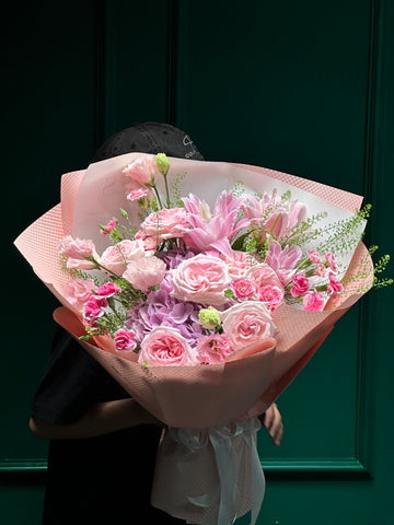 Bó 14 ngọt ngào - Tông hồng