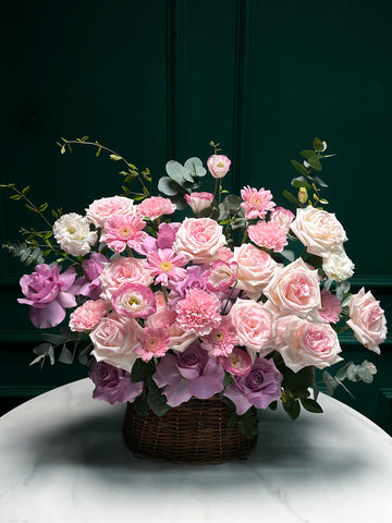 Lẵng 48 Ngọt ngào - Tông hồng