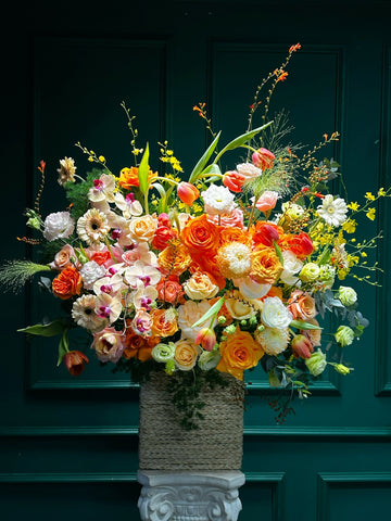 Lẵng 51 Rạng Rỡ - Tông cam