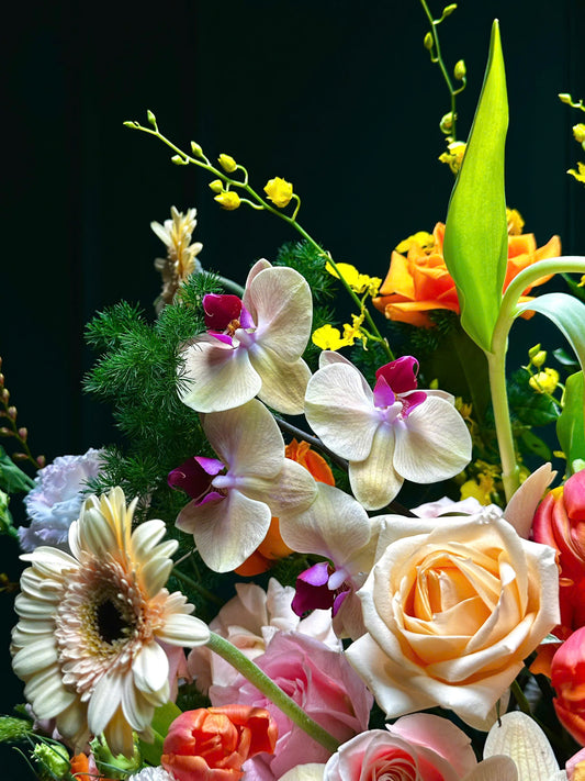 Lẵng 51 Rạng Rỡ - Tông cam